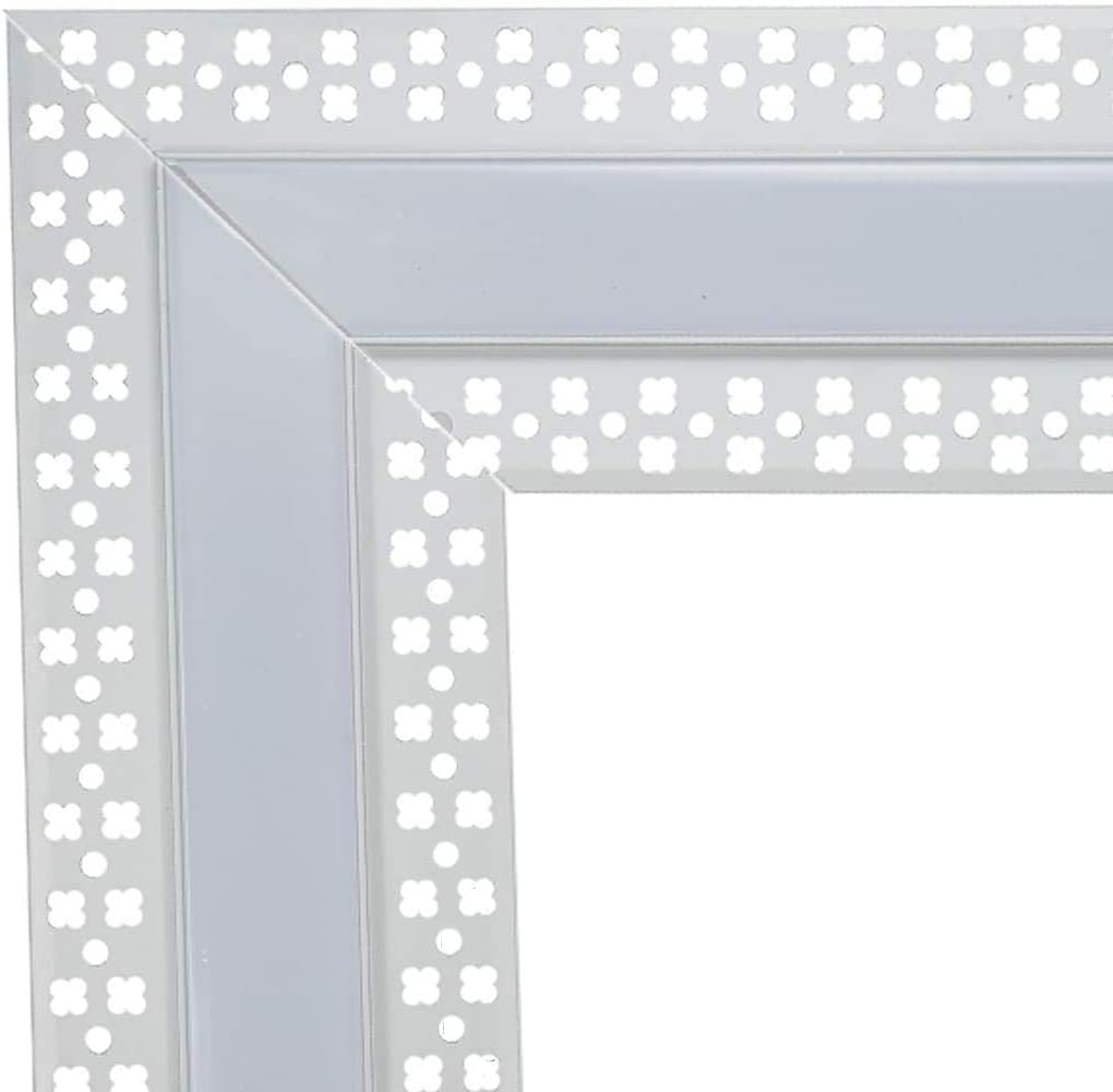 Plaster-in LED Aluminum Channel 6-Pack 3.3ft/1m with Flange for LED Strip, Drywall Aluminum Profile with Clip-in Diffuser and End Caps H78112