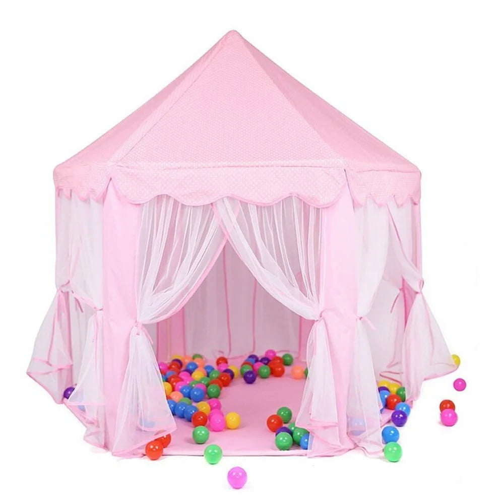 Pink Princess Tent with Star Lights L338