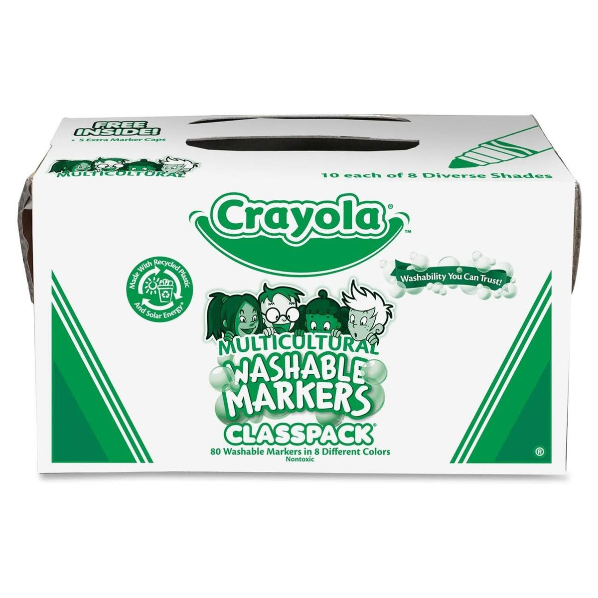 Multicultural Markers Classpack 8 colors 80 count Y6322