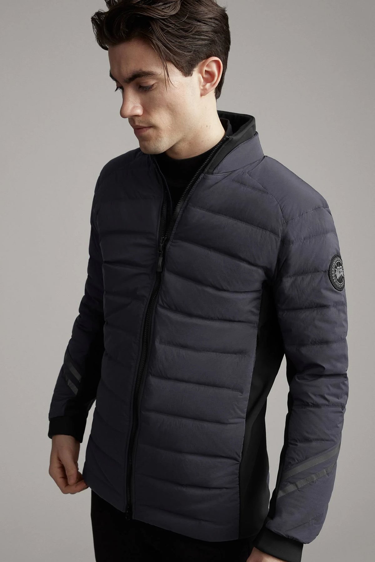 Navy Down Bomber Jacket Z16040