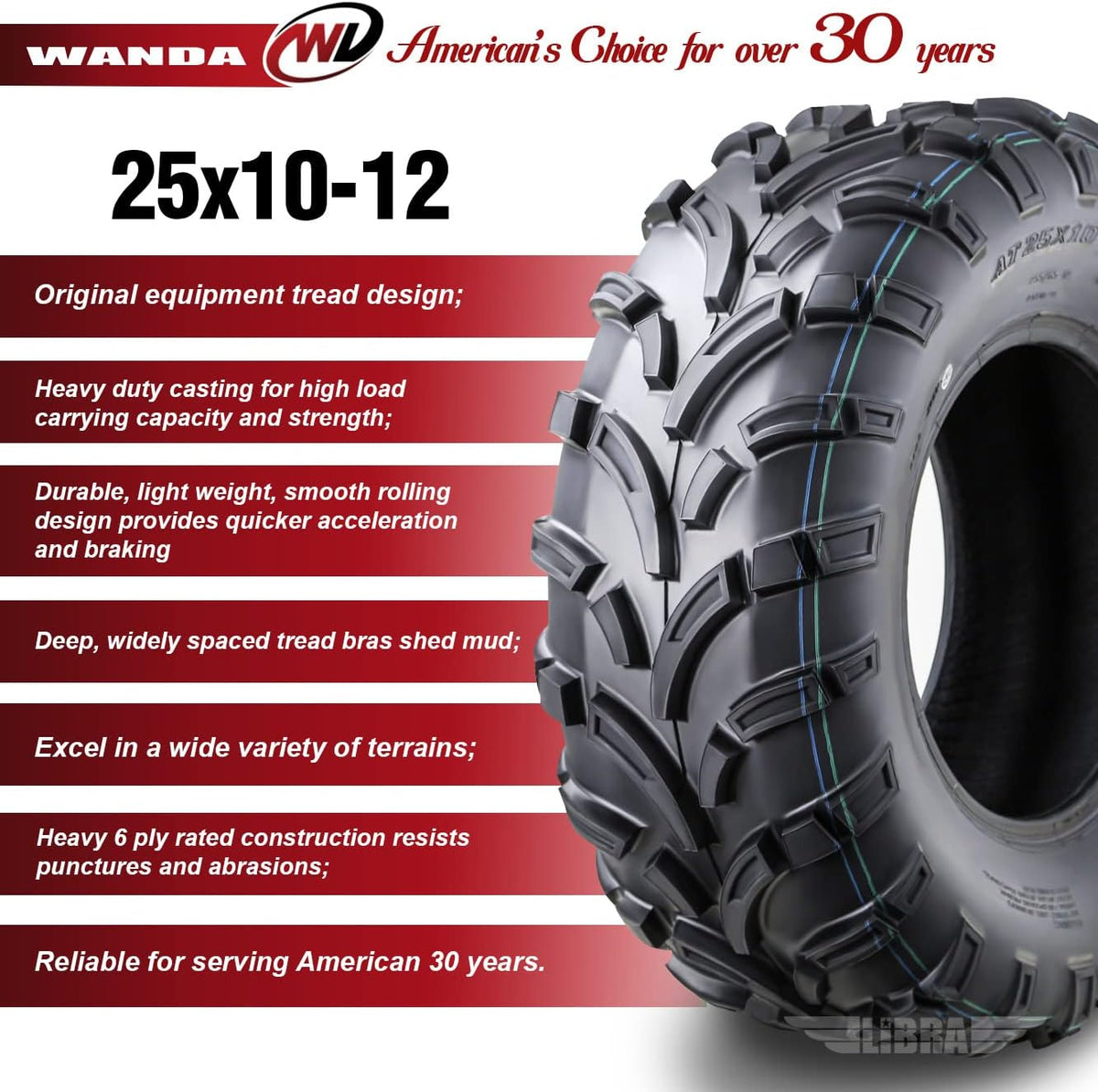 25x10-12 ATV/UTV Tire B4719