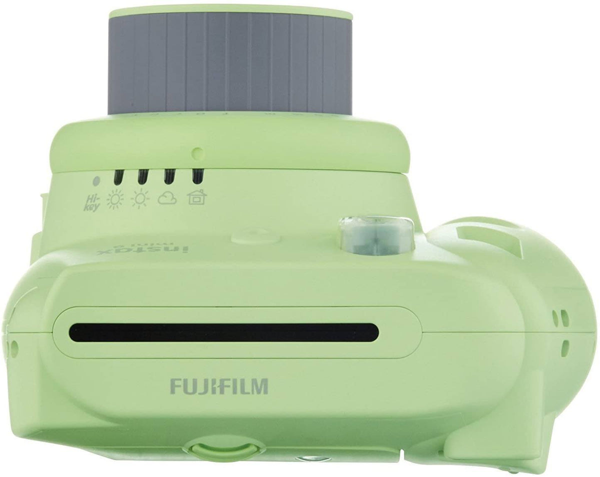 Lime Green Instant Film Camera with Case and Twin Pack Film D200255