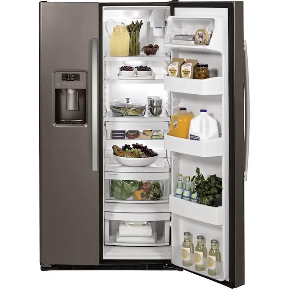 25.3 Cu. Ft. Slate Side-By-Side Refrigerator with Ice Maker H729