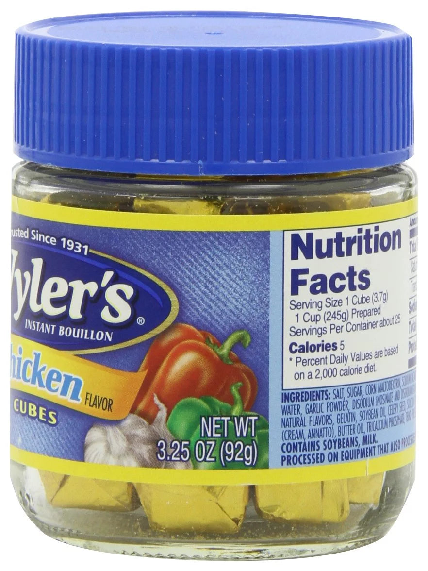 Chicken Instant Bouillon Cubes 3.25 OZ Pack of 4 X51083