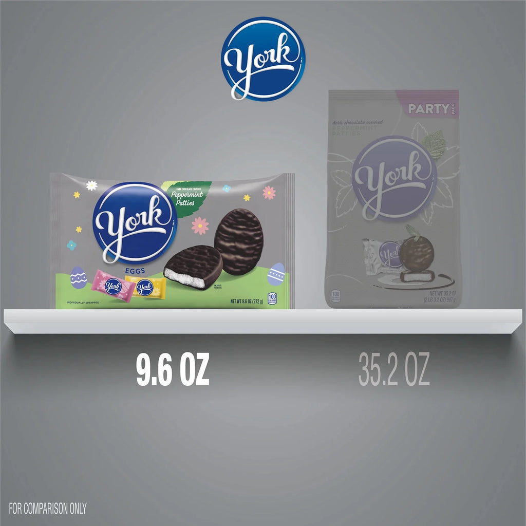 Dark Chocolate Peppermint Patties Eggs Candy, Bag 9.6 oz B230932