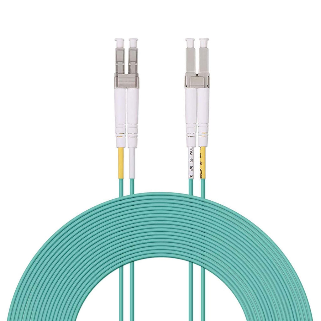 LC to LC OM3 Duplex 50/125 LSZH Fiber Optic Cord, 3-Meter 10-Pack S23136