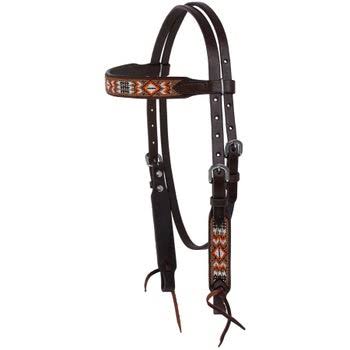 Beaded Browband Headstall I748