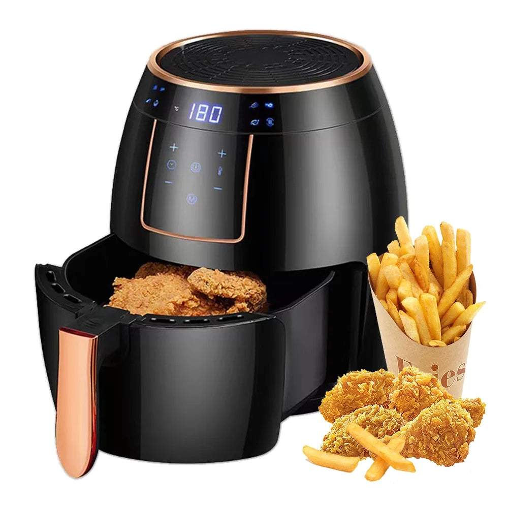 5.5L LCD Electric Air Fryer with Bakeware S226734