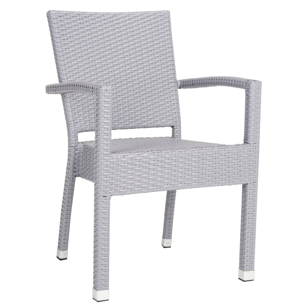 Stacking Arm Chair Grey Set of 2 V213
