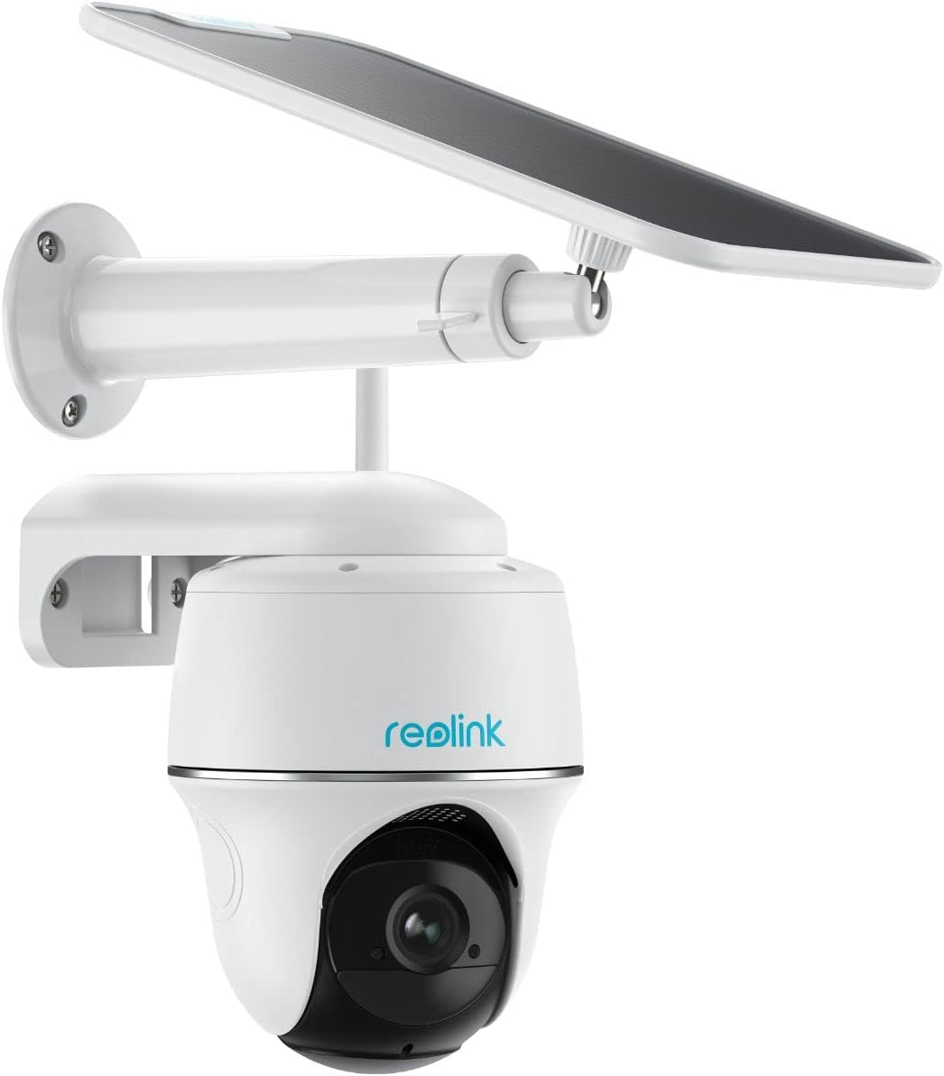 2K Night Vision Wireless Outdoor Security Camera with Solar Panel W42832