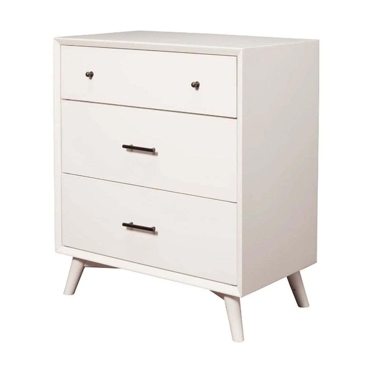 White Mahogany Wood Small Chest S40816