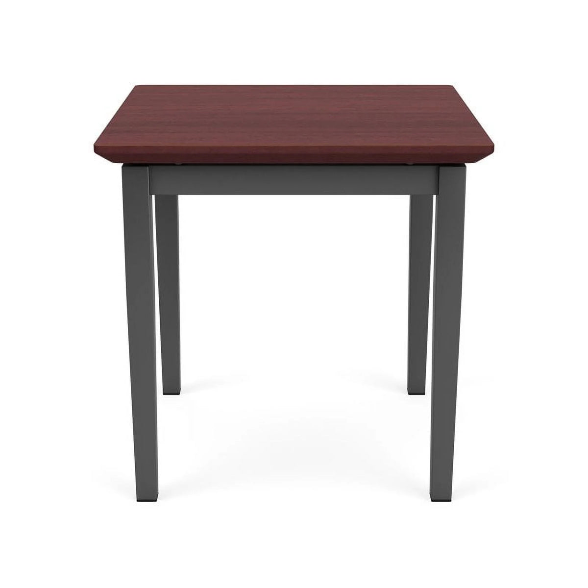Charcoal and Chelsea Mahogany Steel End Table I32250