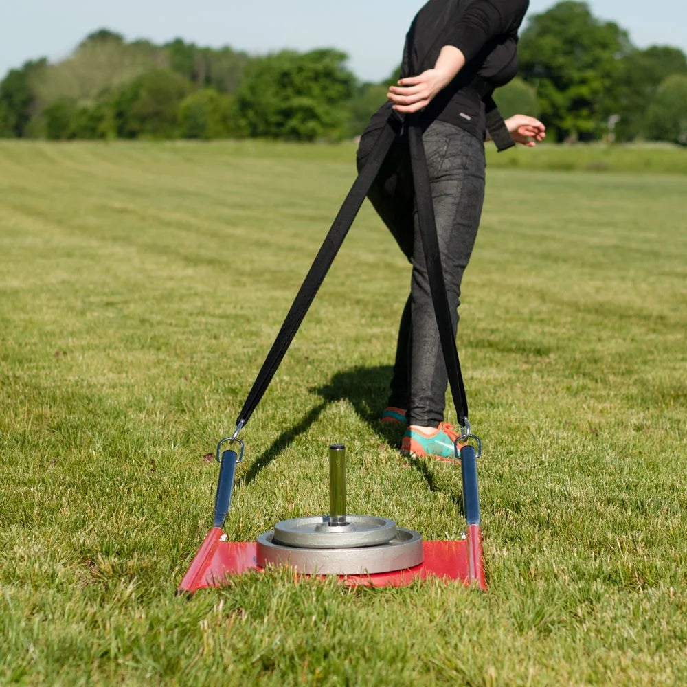 Weighted Drive & Drag Power Sled with Tow Straps L685