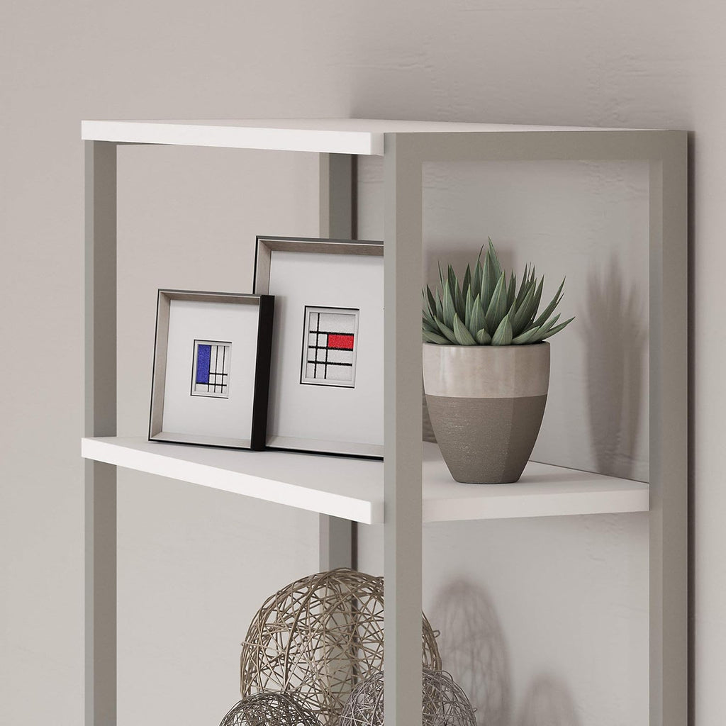 White Bookcase with Hutch G74793