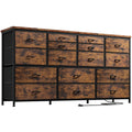 White 16 Drawer Dresser with Power Outlet D7171
