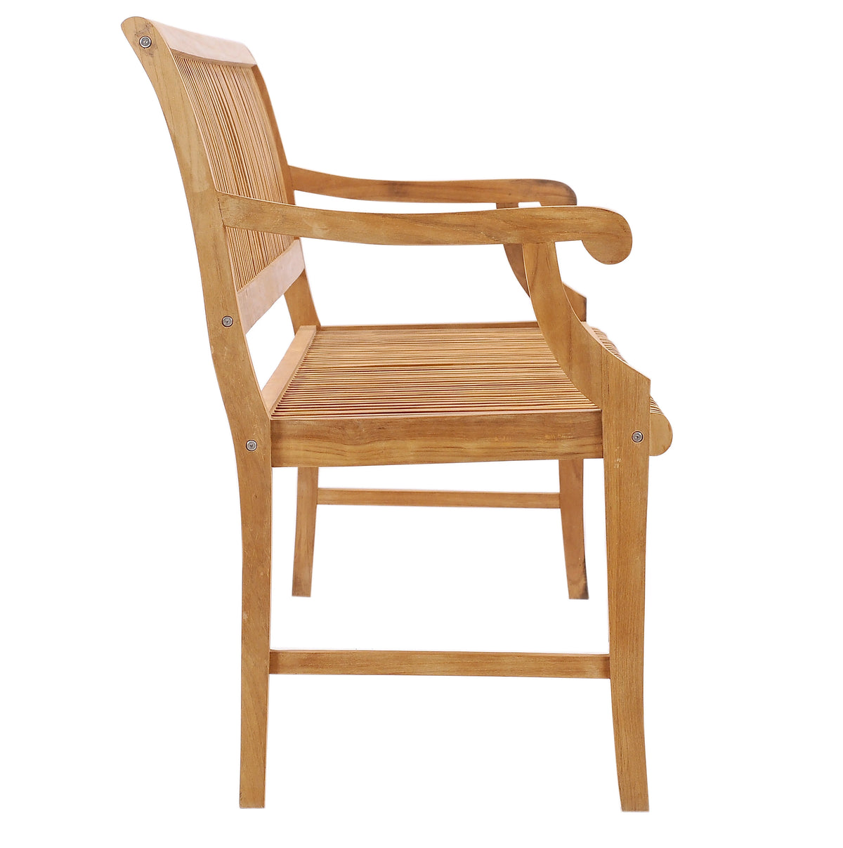Teak Wood Outdoor Bench with Arms X3624