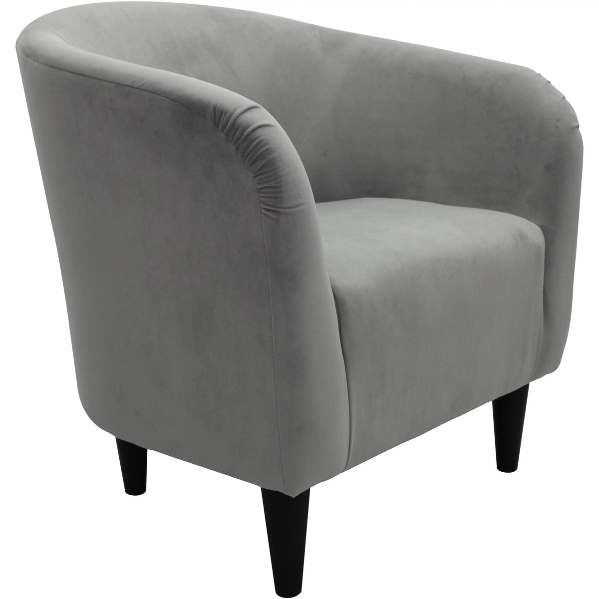 Dove Gray Microfiber Accent Chair J149