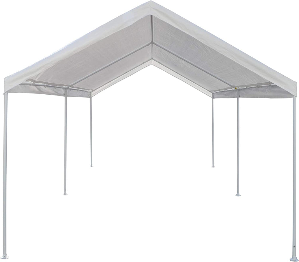 White 10' x 15' Carport Shelter A1849