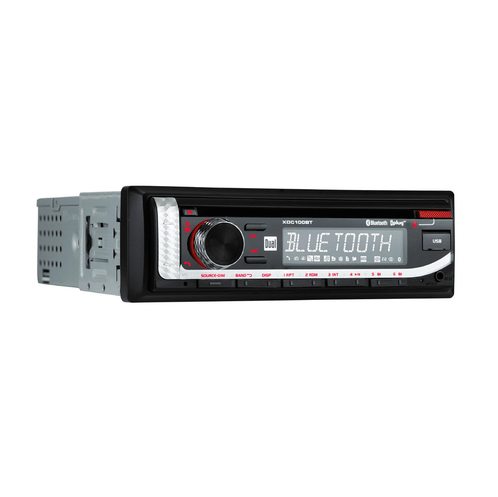 Single DIN Car Stereo with CD Player, Bluetooth, USB Q59702