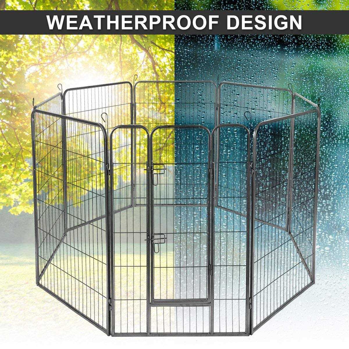 16/8 Panel Dog Playpen with Door P140