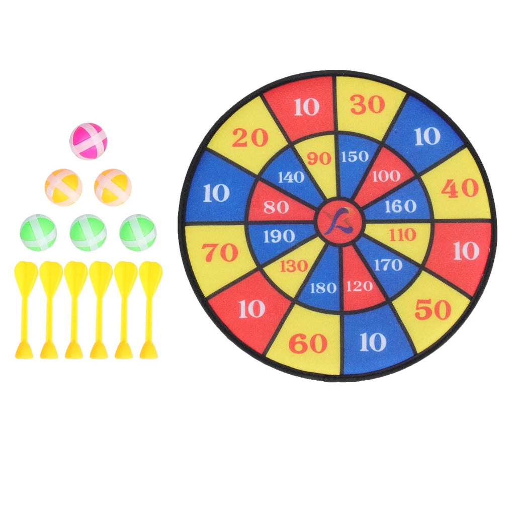 Flocking Dart Board with 4pcs Darts Dartboard Set E46648