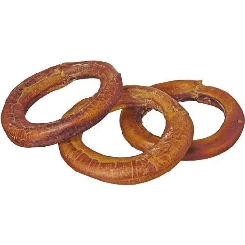 Natural 4" Bully Stick Rings for Dogs, 3 Count V425350