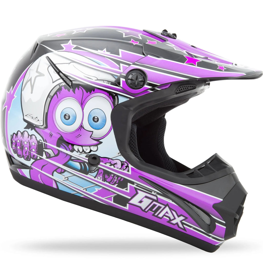 Black/Purple Youth Helmet X699