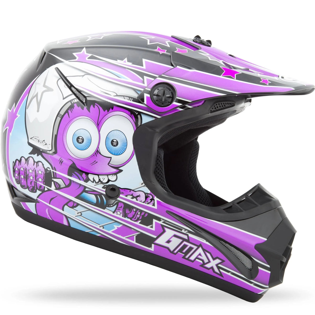 Black/Purple Youth Helmet X699