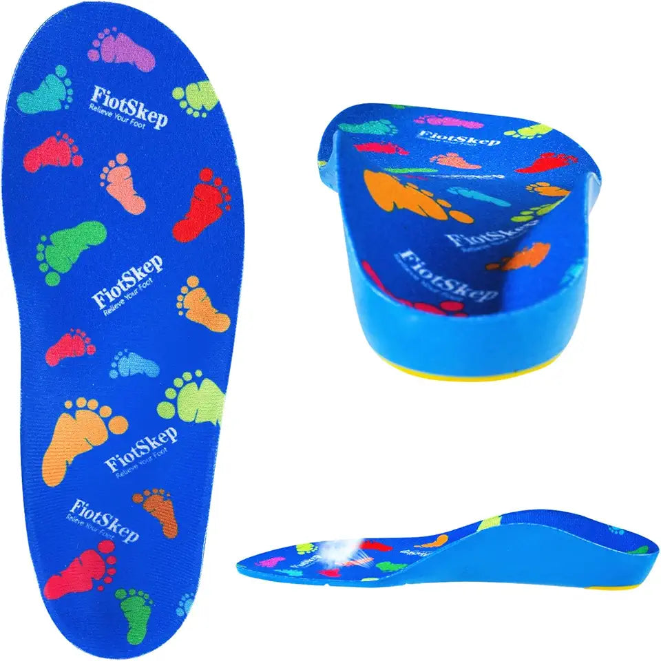 Kids High Arch Support PU Foam Insoles Gel Cushion (7.5-10 M Toddler) V591316