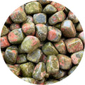 Polished Unakite Tumbled Stones 5 Pound L64753