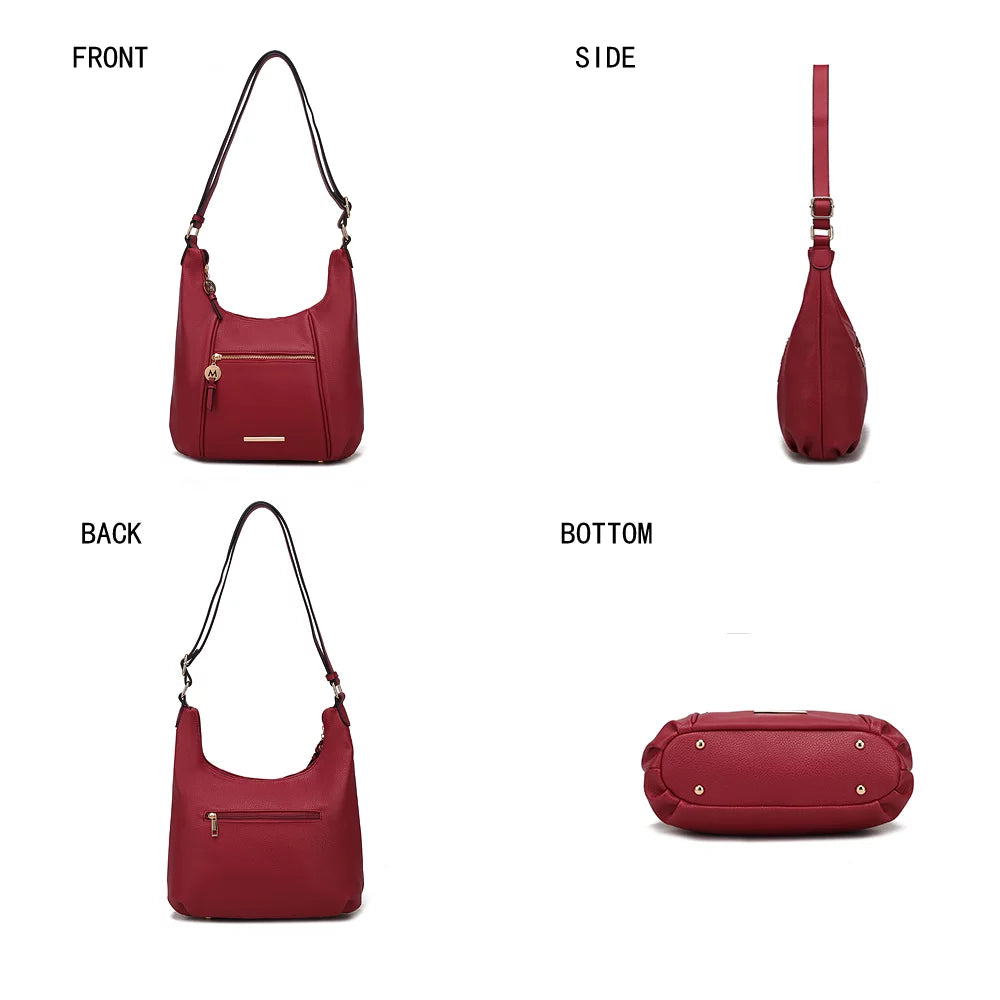 Vegan Leather Womens Shoulder Handbag M946