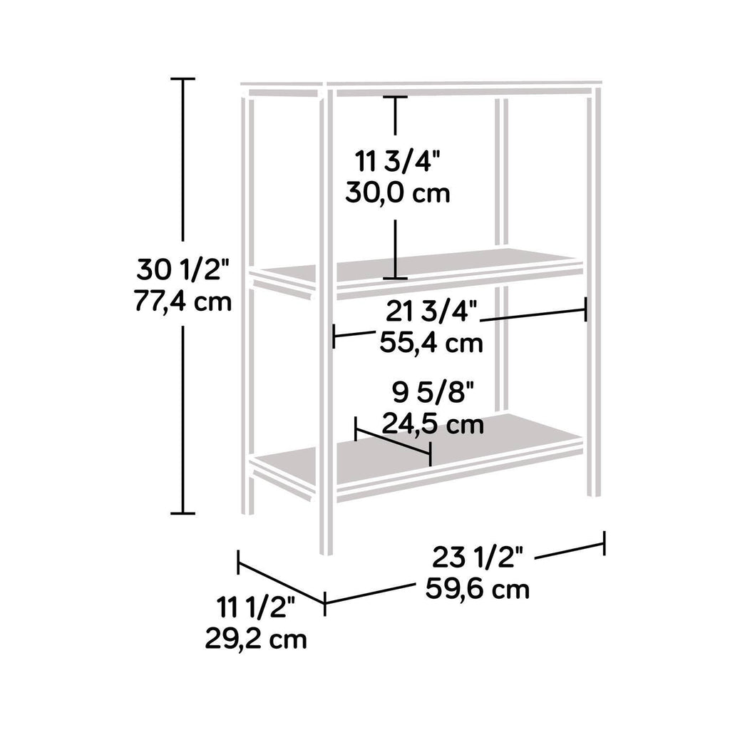 3 Shelf Bookcase, Charter Oak Finish Y97474