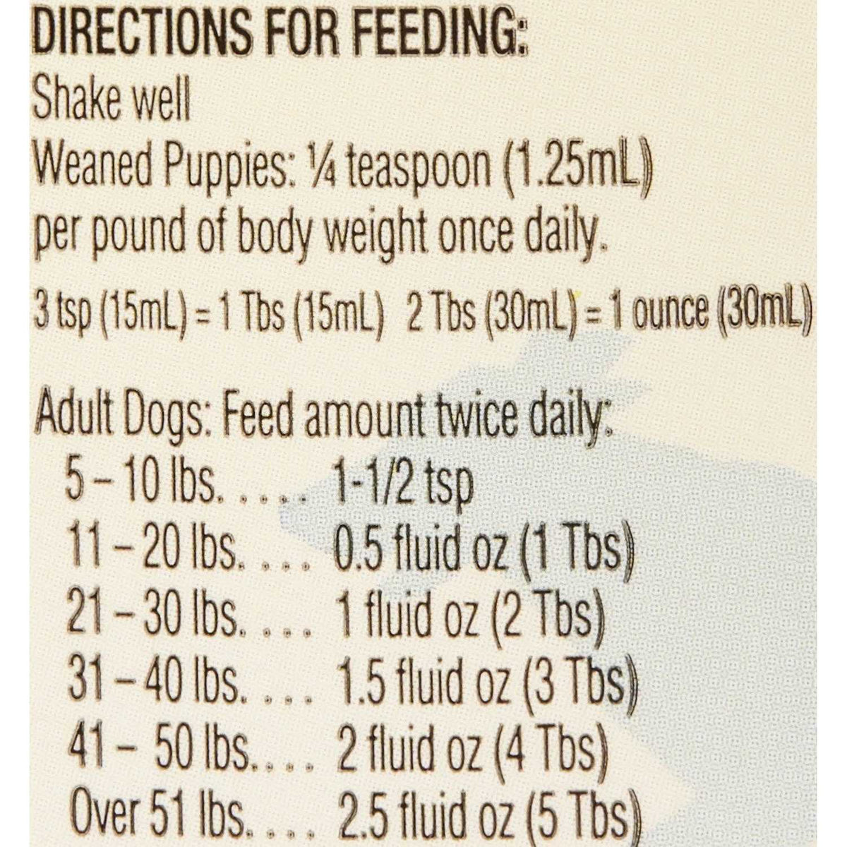 High Calorie Liquid Supplement for Dogs M213