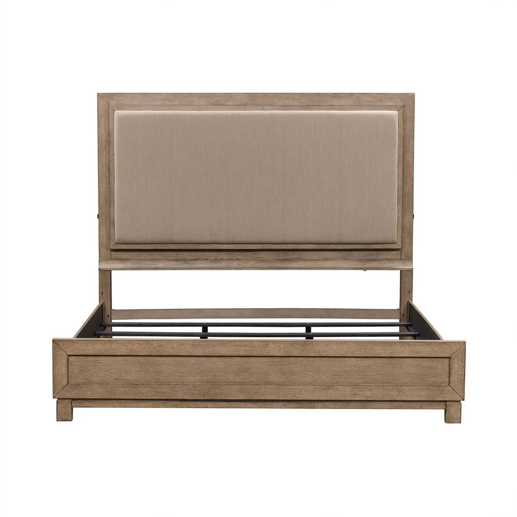 King Upholstered Wood Bed F428