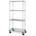 4-Shelf Mobile Cart Chrome D999667