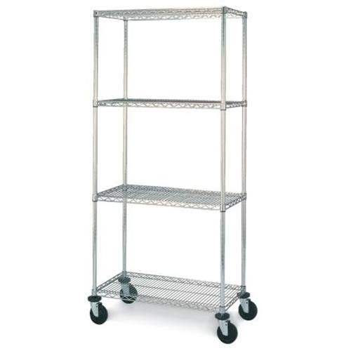 4-Shelf Mobile Cart Chrome D999667