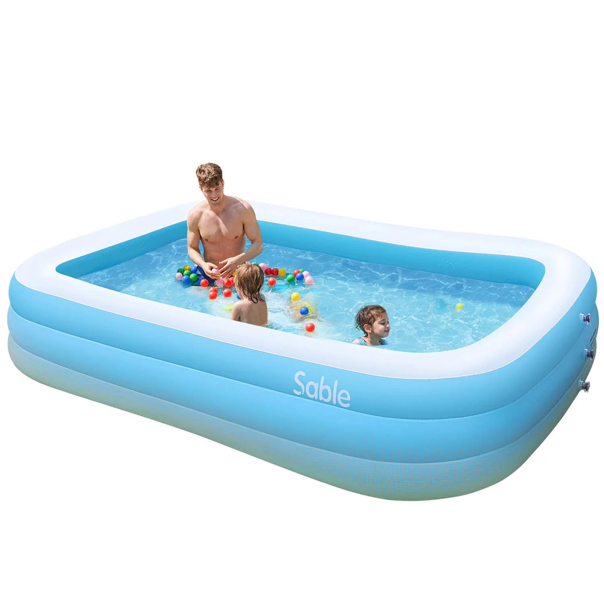 15ft 35in Above Ground Pool with Filter Pump, Ground Cloth and Cover V74276