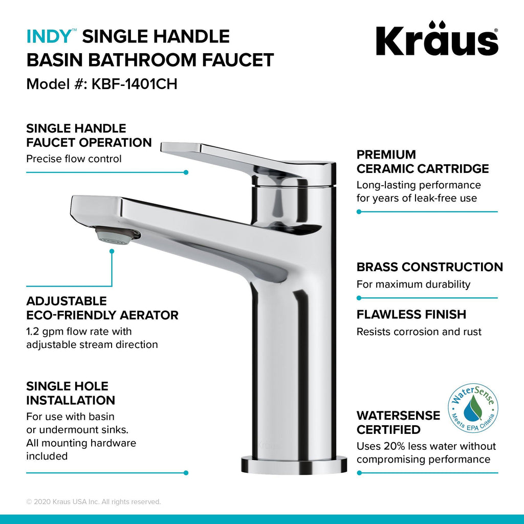 Brushed Gold Single Handle 2-Pack Bathroom Faucet E167