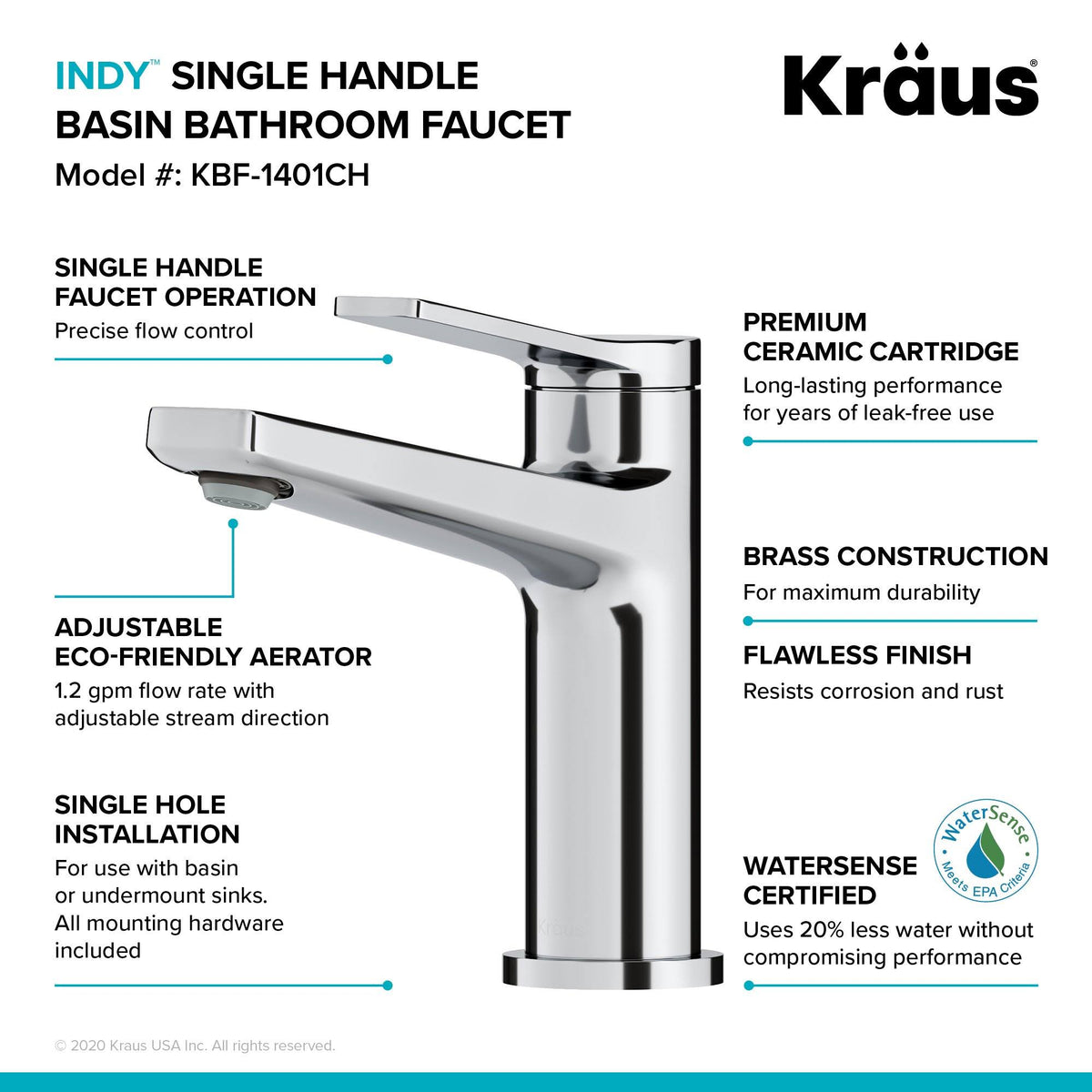 Brushed Gold Single Handle 2-Pack Bathroom Faucet E167