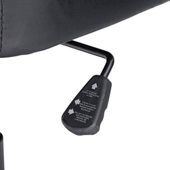 Black Leather Mid-Back Swivel/Tilt Chair A86162