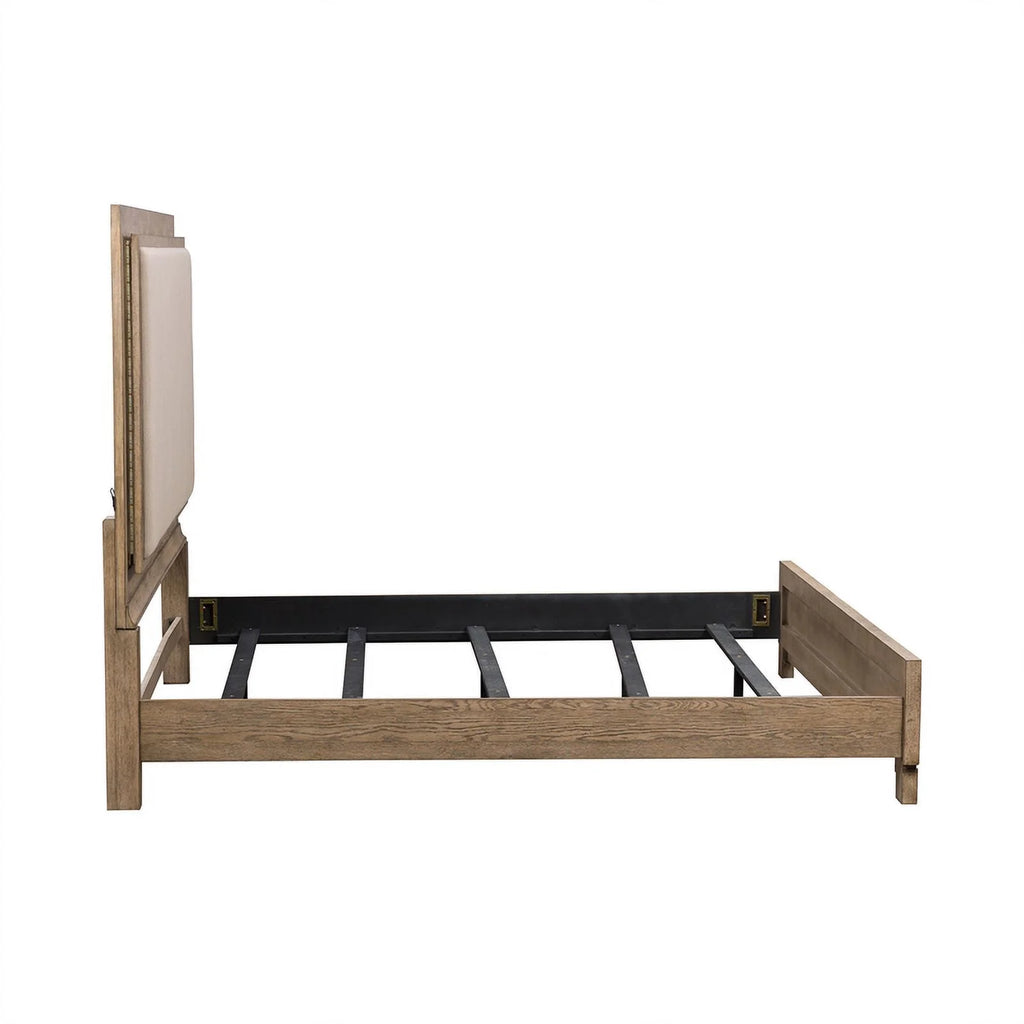 King Upholstered Wood Bed F428