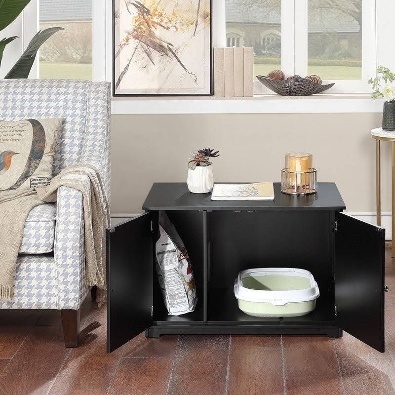Black Kitty Litter Loo Bench D99821