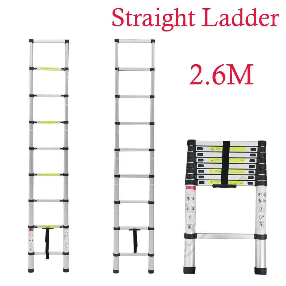 Aluminum Telescoping Ladder 8.5FT Extension Ladder J961174