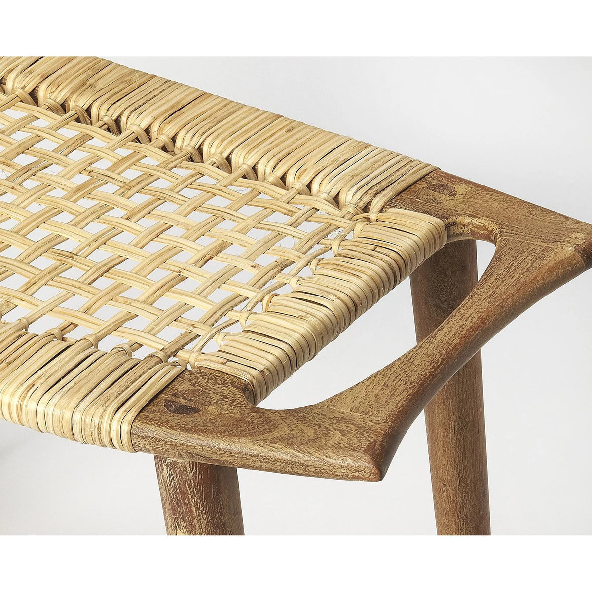 Black and Natural Foot Stool Y141298