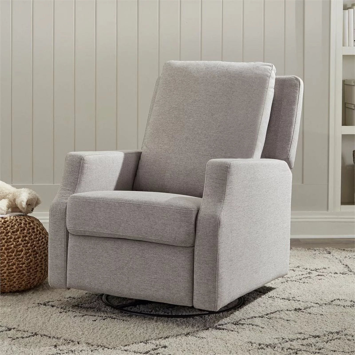 Cream Recliner and Swivel Glider J162