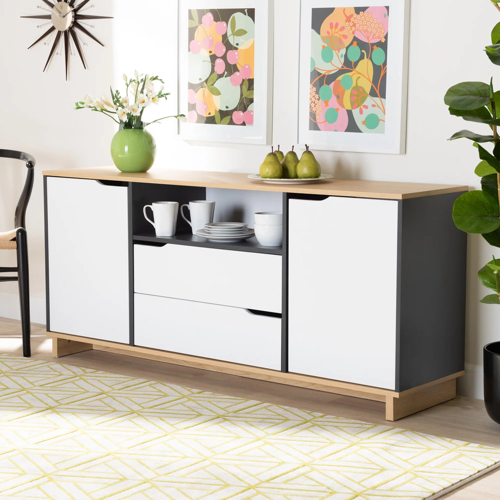 Multicolor 2-Door Wood Sideboard S978745