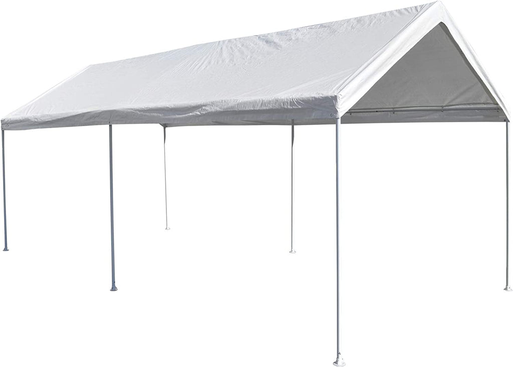 White 10' x 15' Carport Shelter A1849