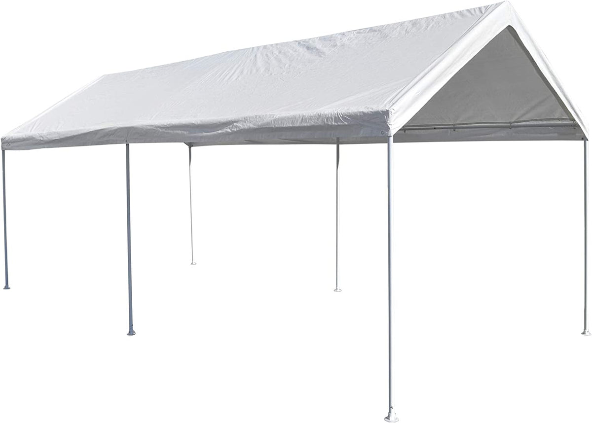 White 10' x 15' Carport Shelter A1849