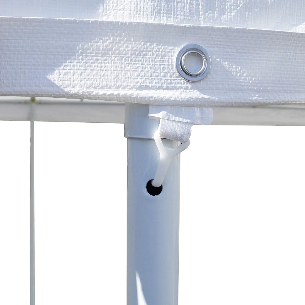 White 10' x 15' Carport Shelter A1849