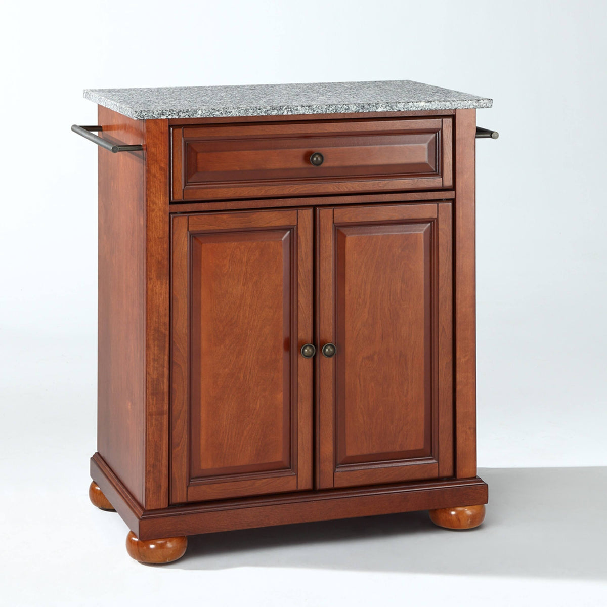 Solid Granite Top Portable Kitchen Island J670683